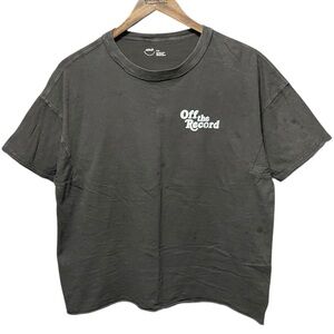 Aerie Over Sized boxy fit Sounds good off the record merch album T-Shirt tee top